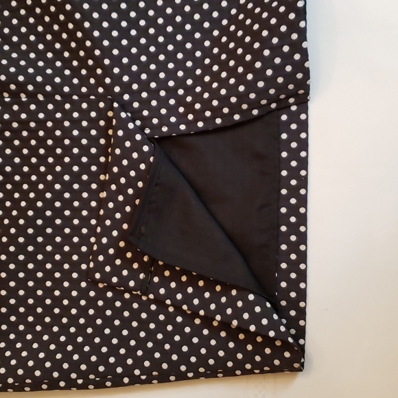 Jacob Black & White Polka-dot Skirt 8 EUC - Picture 5 of 9